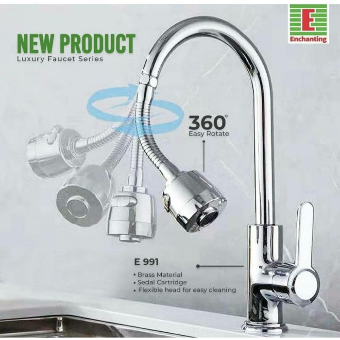 Kran Cuci Piring Flexible Europe Enchanting E991