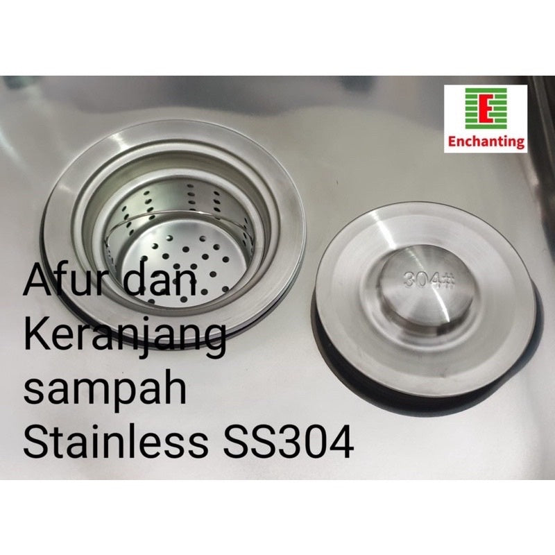 SET Kitchen Sink Dapur / Bak Cuci Piring Europe Enchanting E1075