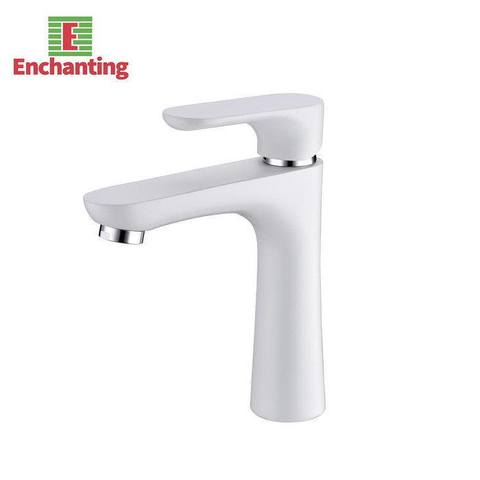 Keran Air Wastafel Cuci Tangan Europe Enchanting E1547 White Chrome Cold