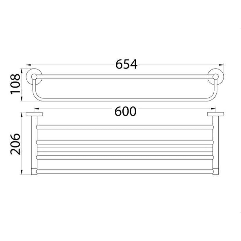 Rak Handuk Lipat Kamar Mandi Europe Enchanting BT006 Stainless Anti Karat