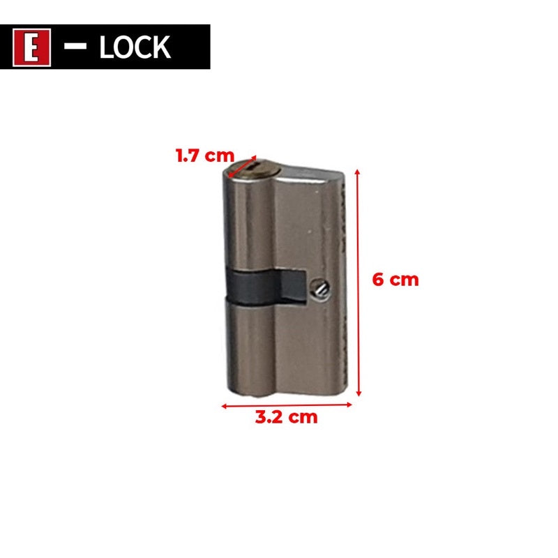 Silinder Kunci Pintu Elock Europe Enchanting SN-KEY-60mm-SN Isi Kunci Model Anak Kunci Putar