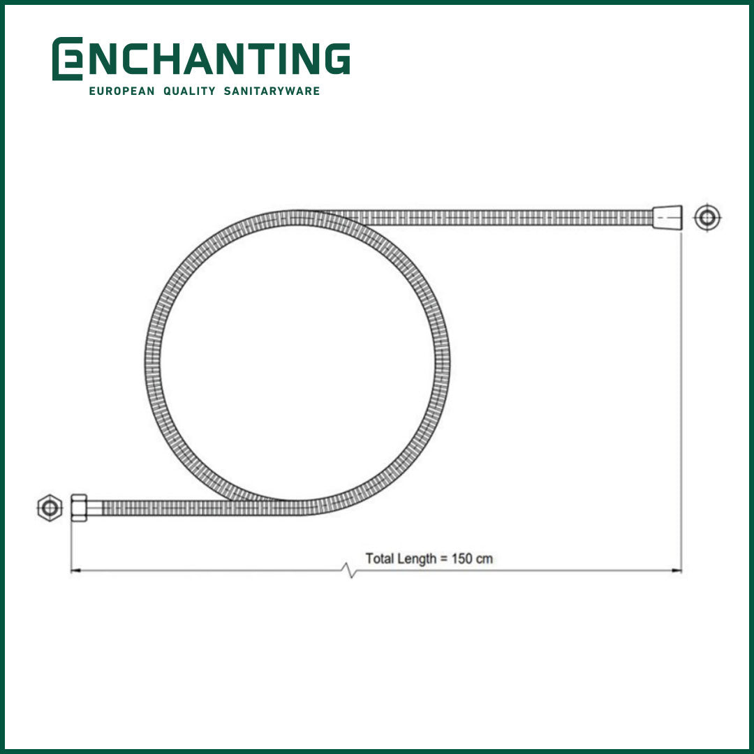 Flexible Hose Selang Air Shower Europe Enchanting DG 406-150