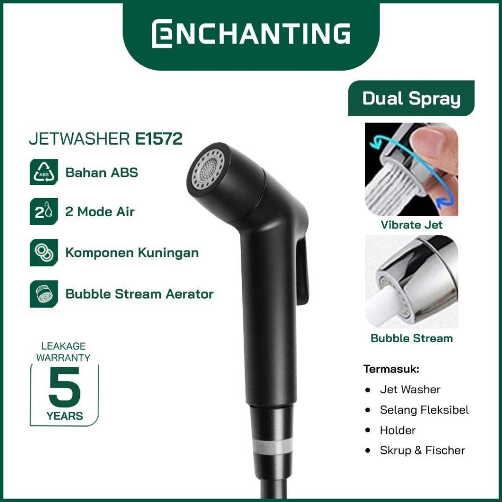 Toilet Shower Jet Washer Europe Enchanting E1572 Dual 2 Spray