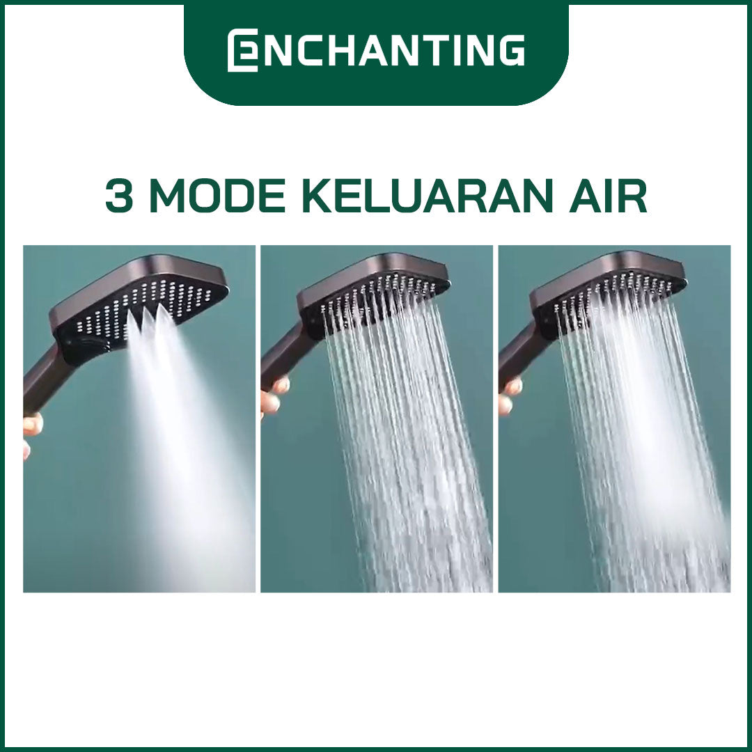 Hand Shower Mandi Hitam Minimalis Europe Enchanting E1588