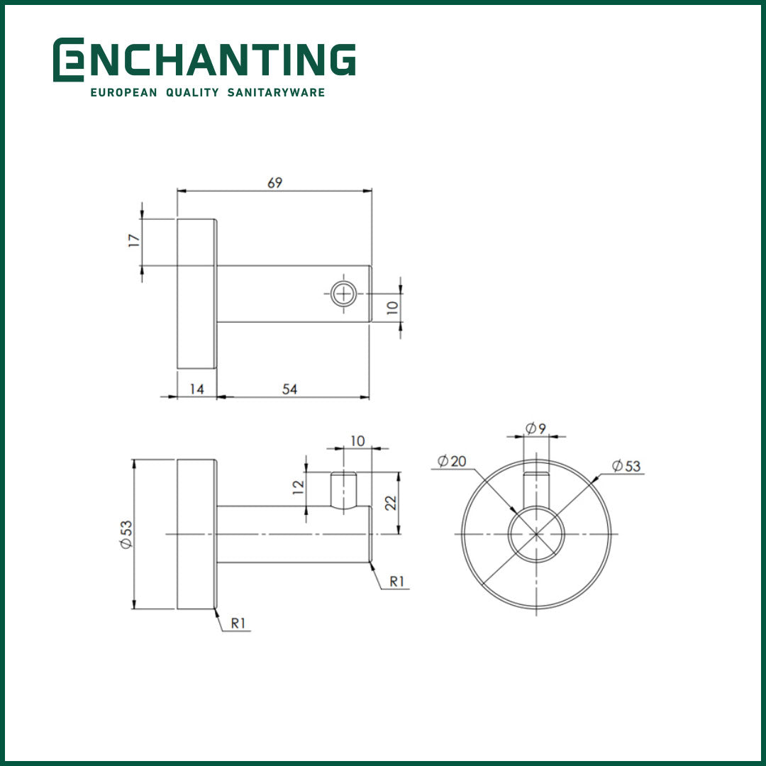 Rak Gantungan Handuk Europe Enchanting E530