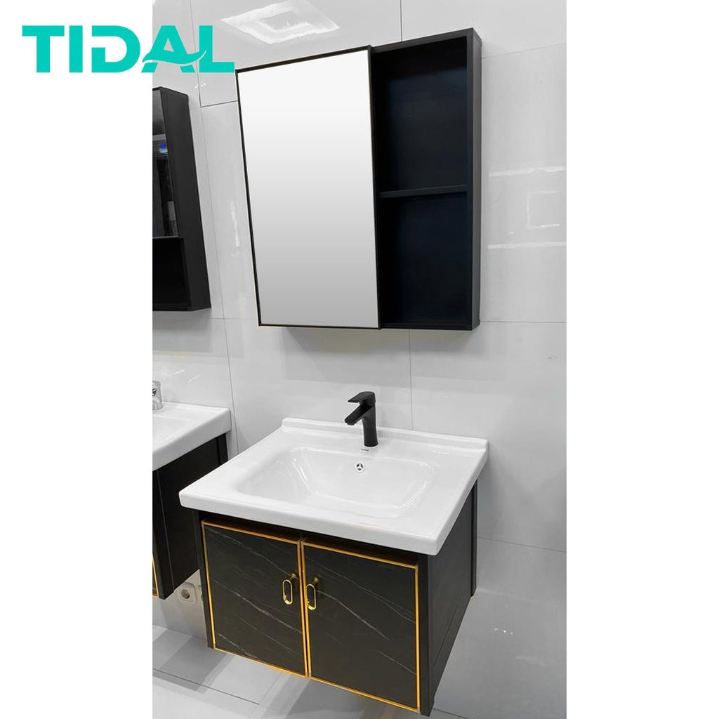 Wastafel Kabinet Modern Minimalis Cermin Kamar Mandi TIDAL TD051