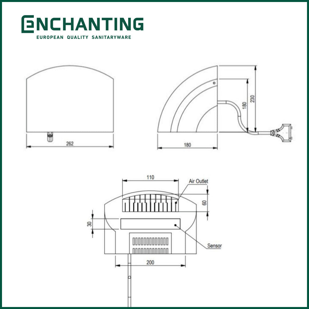 Automatic Hand Dryer Europe Enchanting E908
