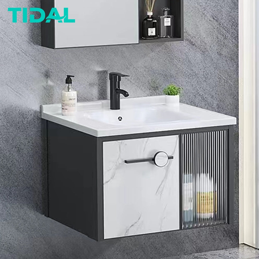 Set Wastafel Cabinet Modern Minimalis Kamar Mandi Tidal TD056