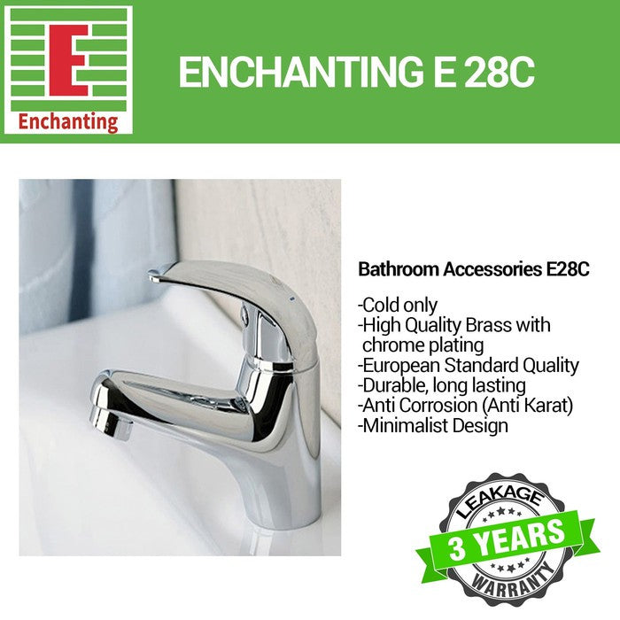 Kran Wastafel Cold Stainless Europe Enchanting E28C