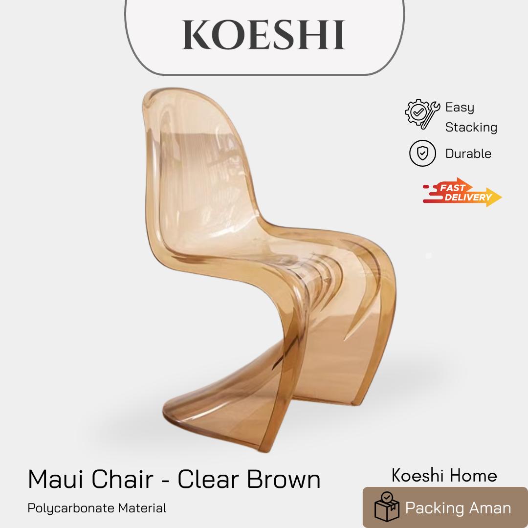 KOESHI Pantone Chair Kursi Makan Dining Transparent Maui