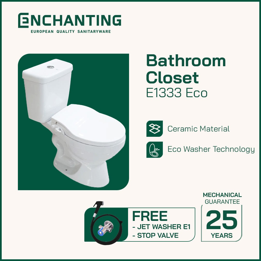 Toilet / Kloset Duduk Europe Enchanting E1333Eco