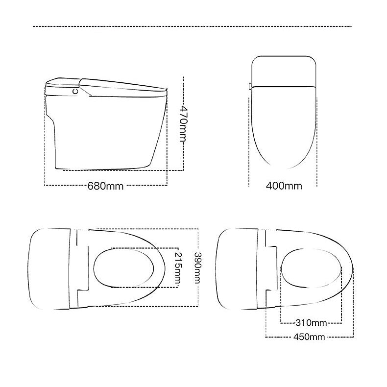 Smart Toilet Europe Enchanting E010 Automatic