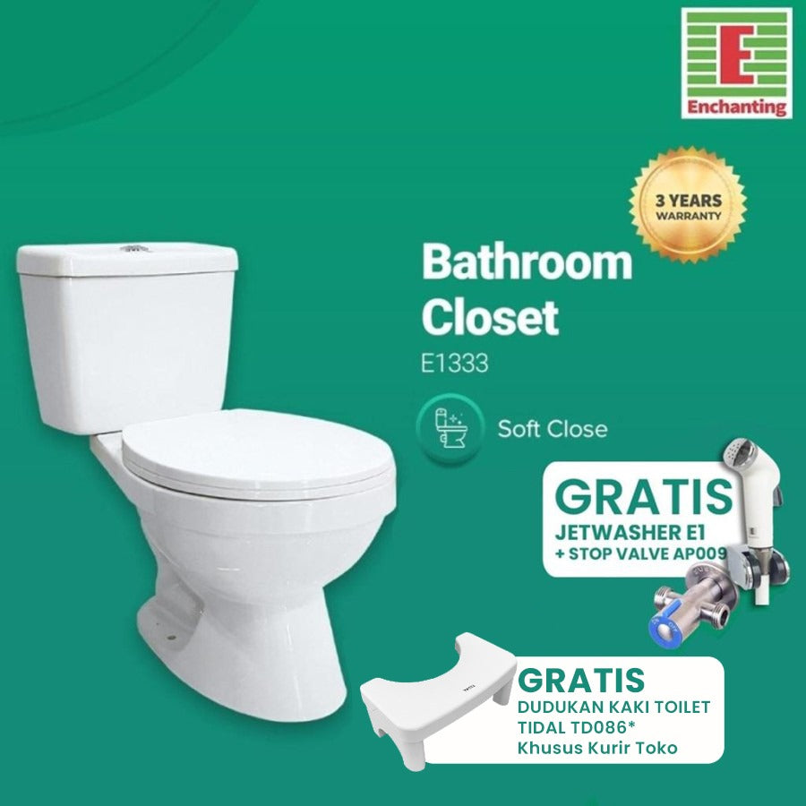 Toilet / Kloset Duduk Europe Enchanting E1333 Bergaransi