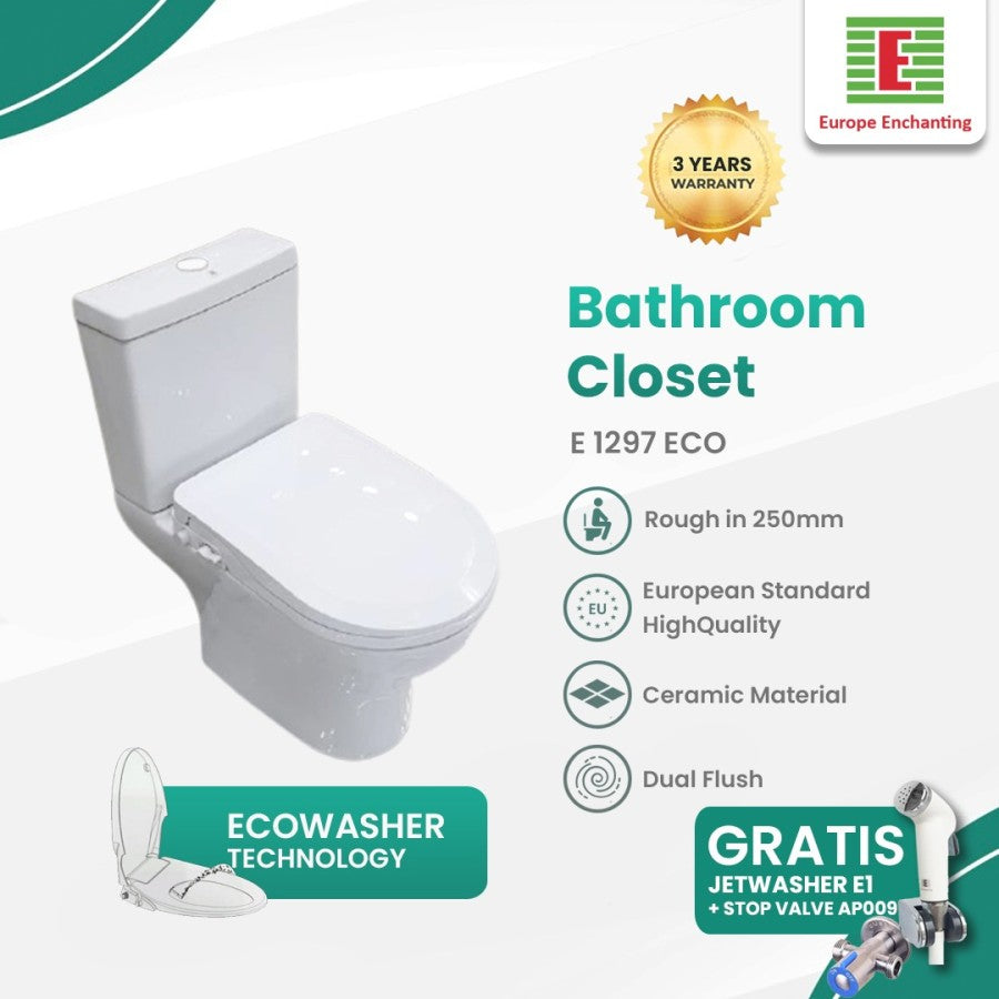 Toilet / Kloset Duduk Europe Enchanting E1297Eco