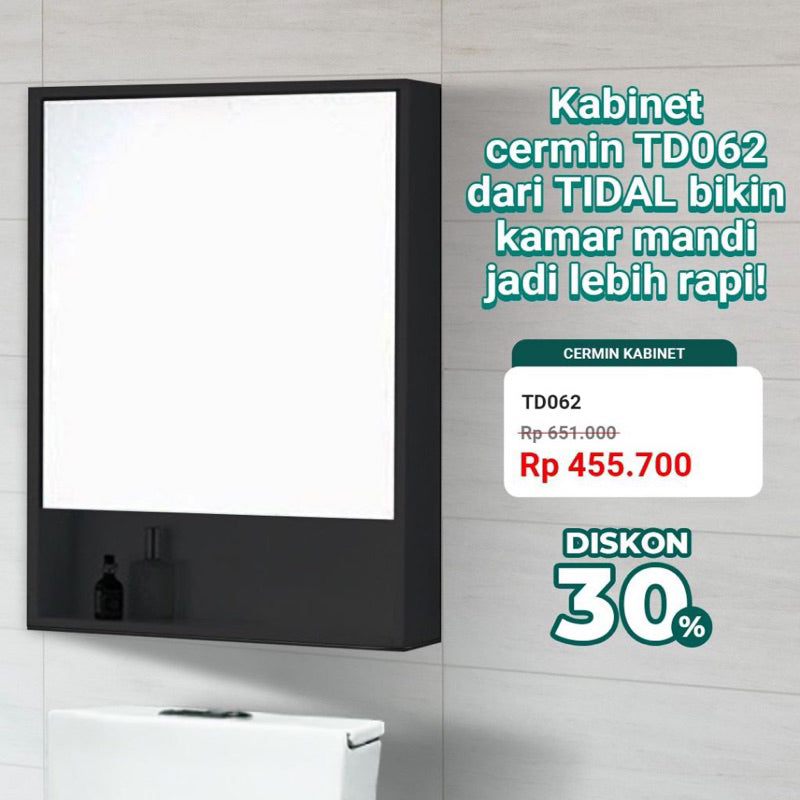 Cermin Kabinet Kamar Mandi Tidal TD062
