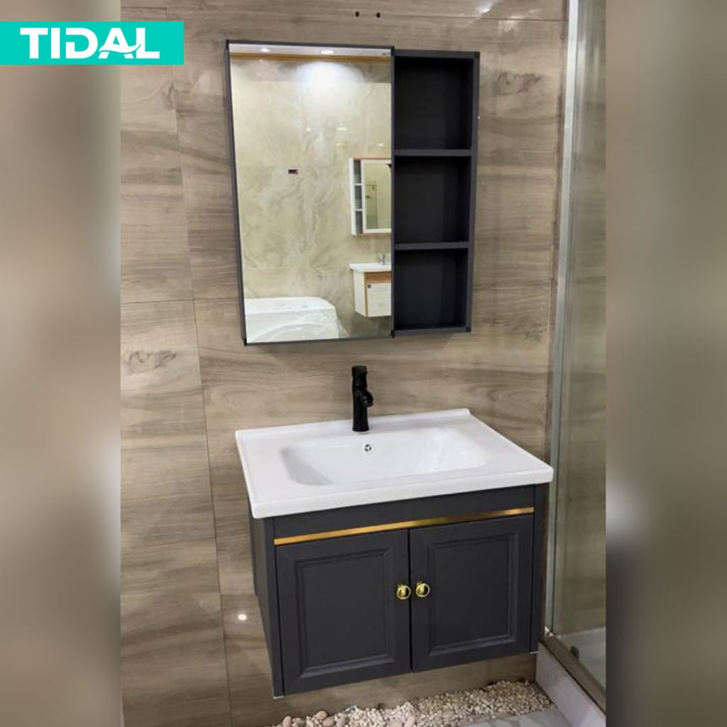 Wastafel Kabinet Cermin Kamar Mandi Minimalis Tidal TD6074A / TD6078D