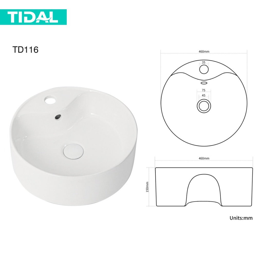 Wastafel Meja Cuci Tangan Keramik Europe Enchanting TD116