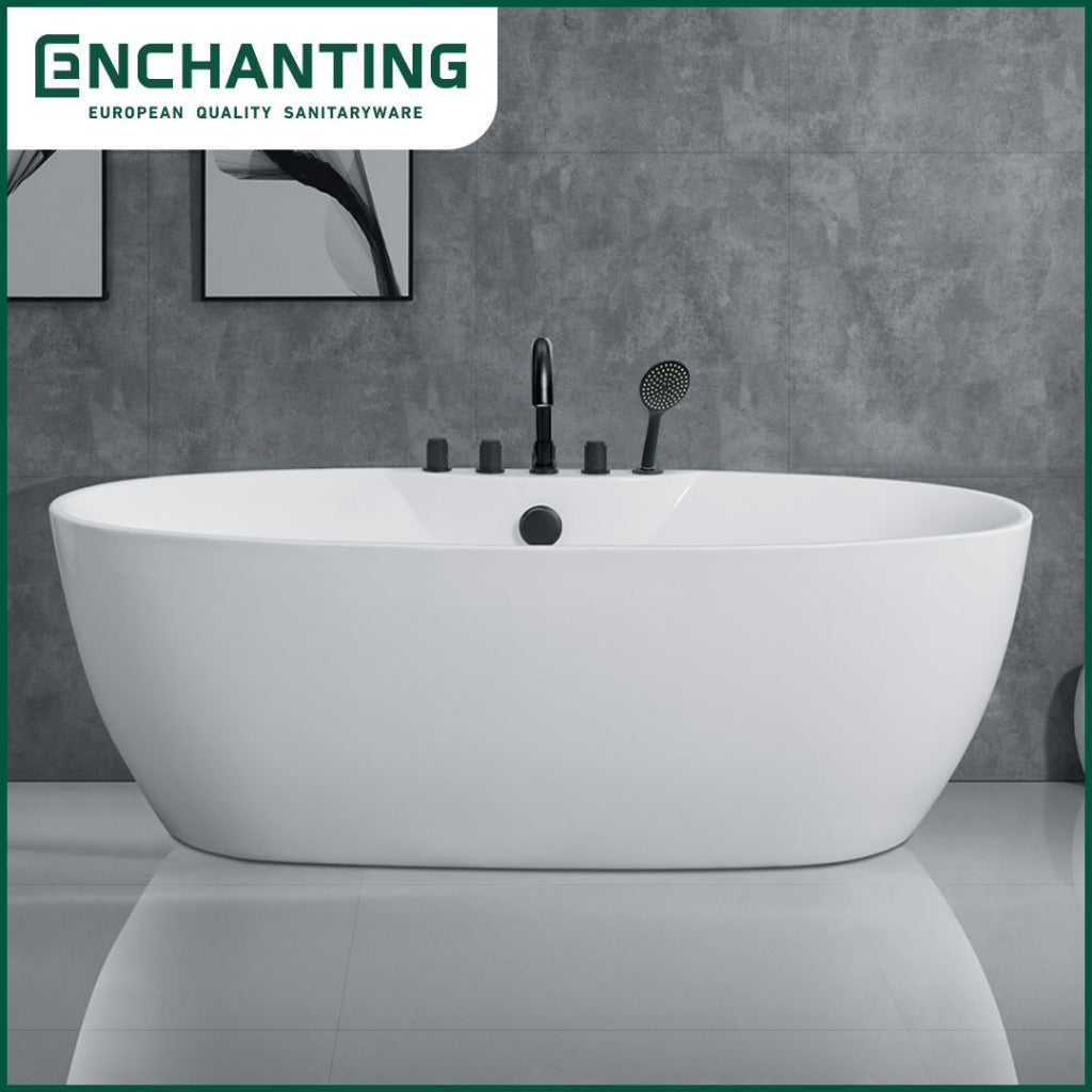 ENCHANTING Bathtub Free Standing Kamar Mandi BathTub Acrylic E8620