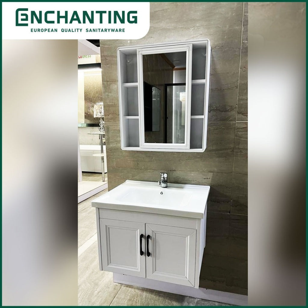 Enchanting Wastafel Cabinet Cermin Set Lemari Wastafel Enchanting 6078B