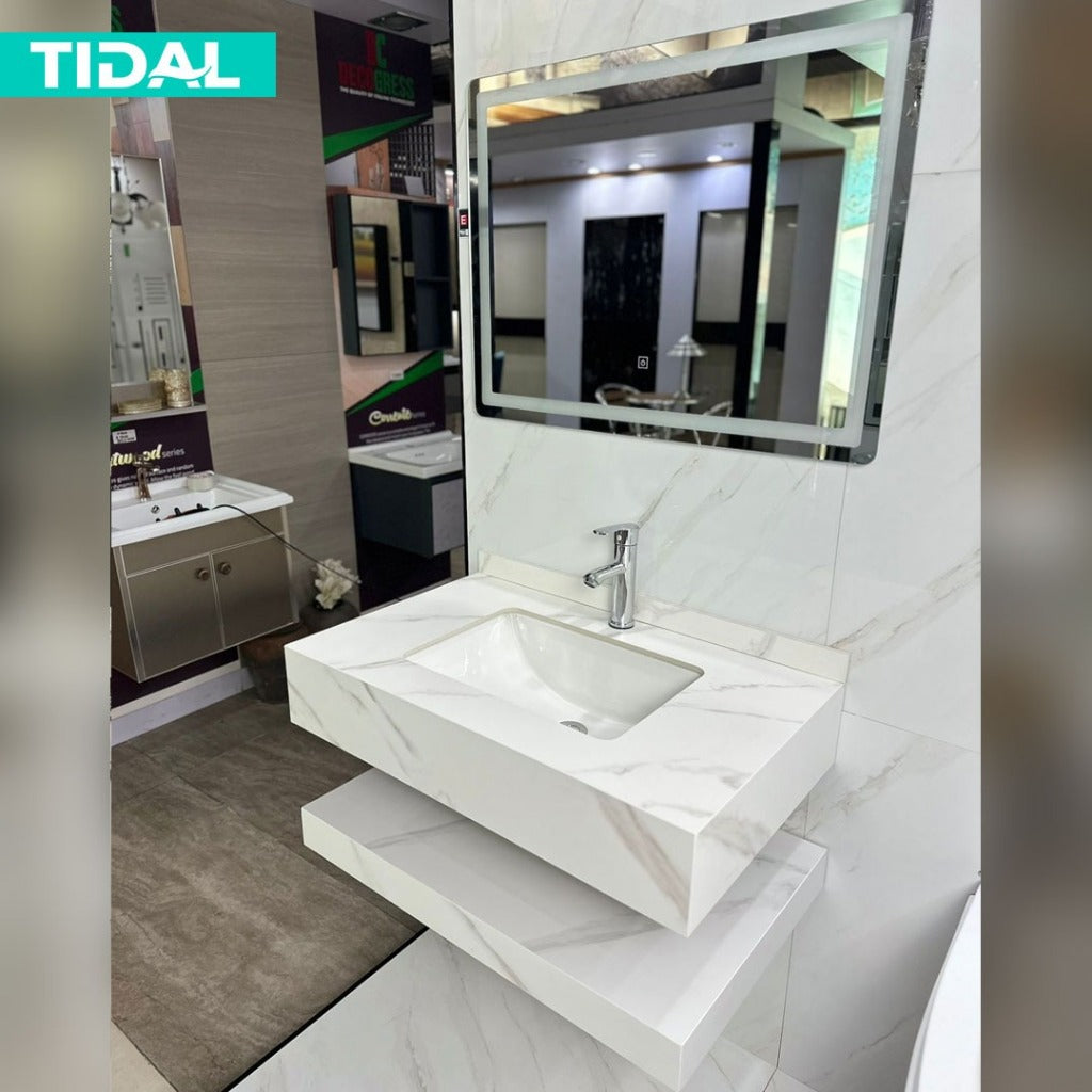 Wastafel Kabinet Minimalis Cermin Kamar Mandi Tidal TD6050