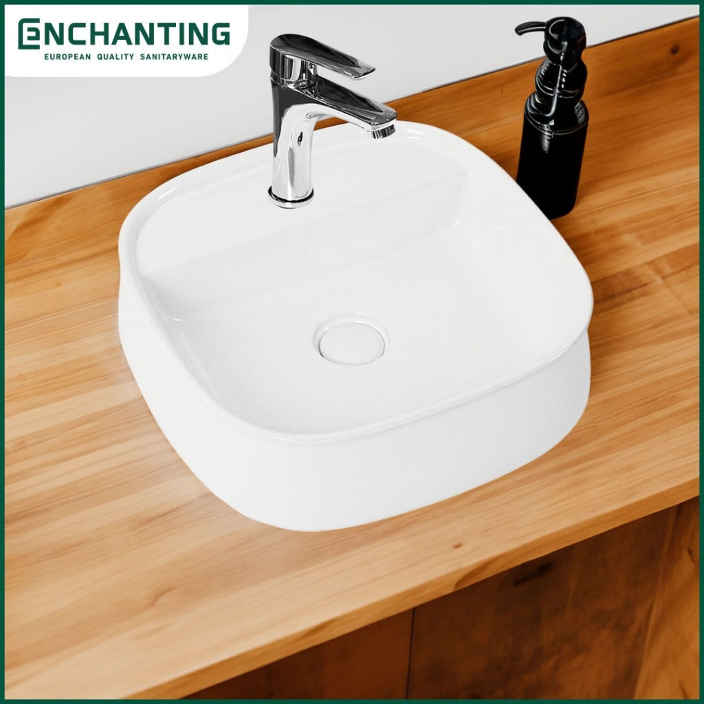 Wastafel Meja Cuci Tangan Keramik Europe Enchanting E1560
