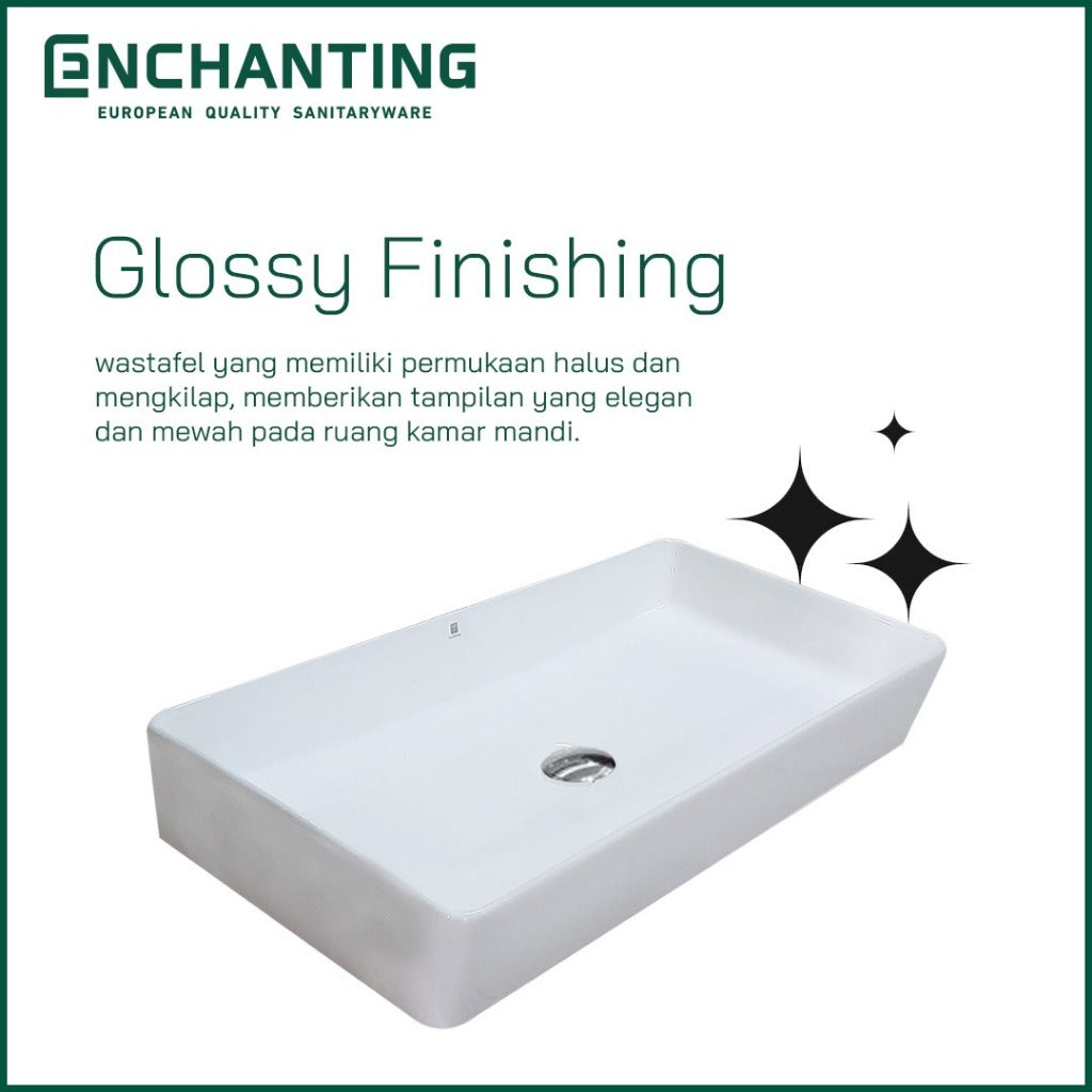 SET Wastafel Cuci Tangan Europe Enchanting E1559 Full Keramik