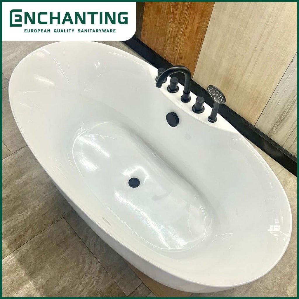 ENCHANTING Bathtub Free Standing Kamar Mandi BathTub Acrylic E8620