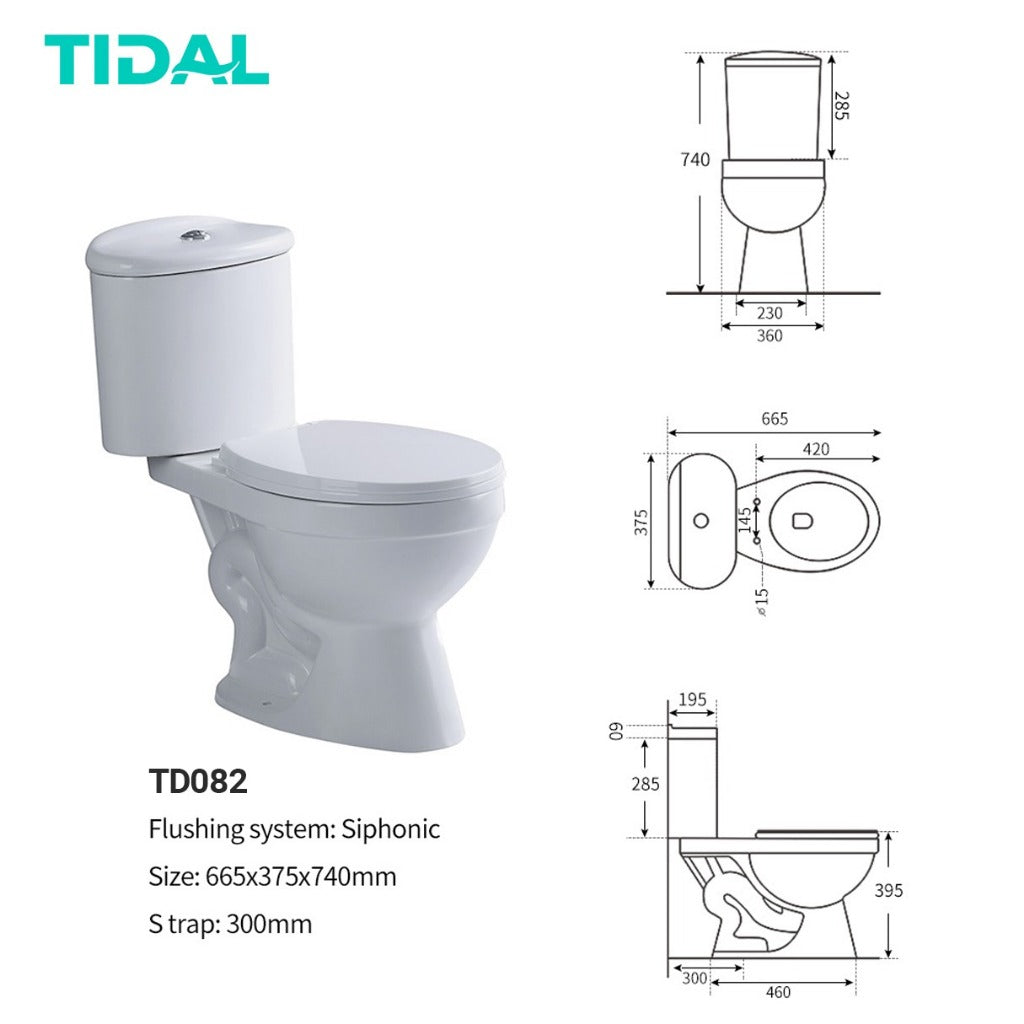Toilet / Kloset Duduk Tidal TD082
