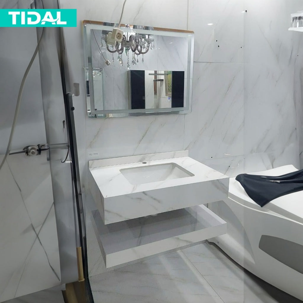 Wastafel Kabinet Minimalis Cermin Kamar Mandi Tidal TD6050