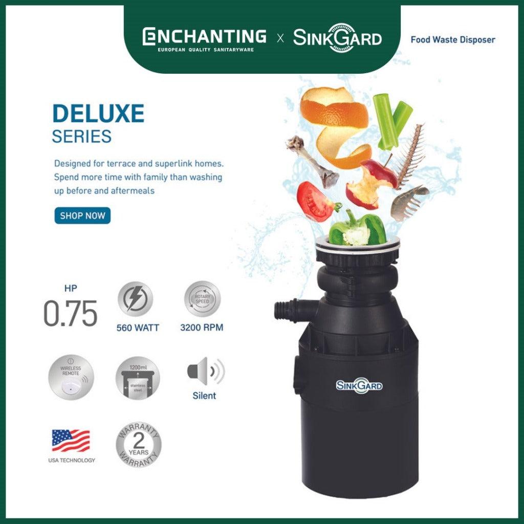 (Exclusive Shopee Collaboration) Enchanting Kitchen SInk Bundle with Food waste Disposer Sinkgard