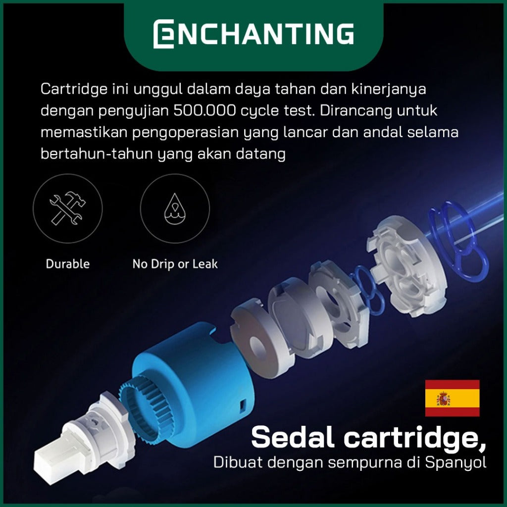 ENCHANTING Keran Wastafel Cuci Tangan Panas Dingin Kamar Mandi EP1595 Kran Air