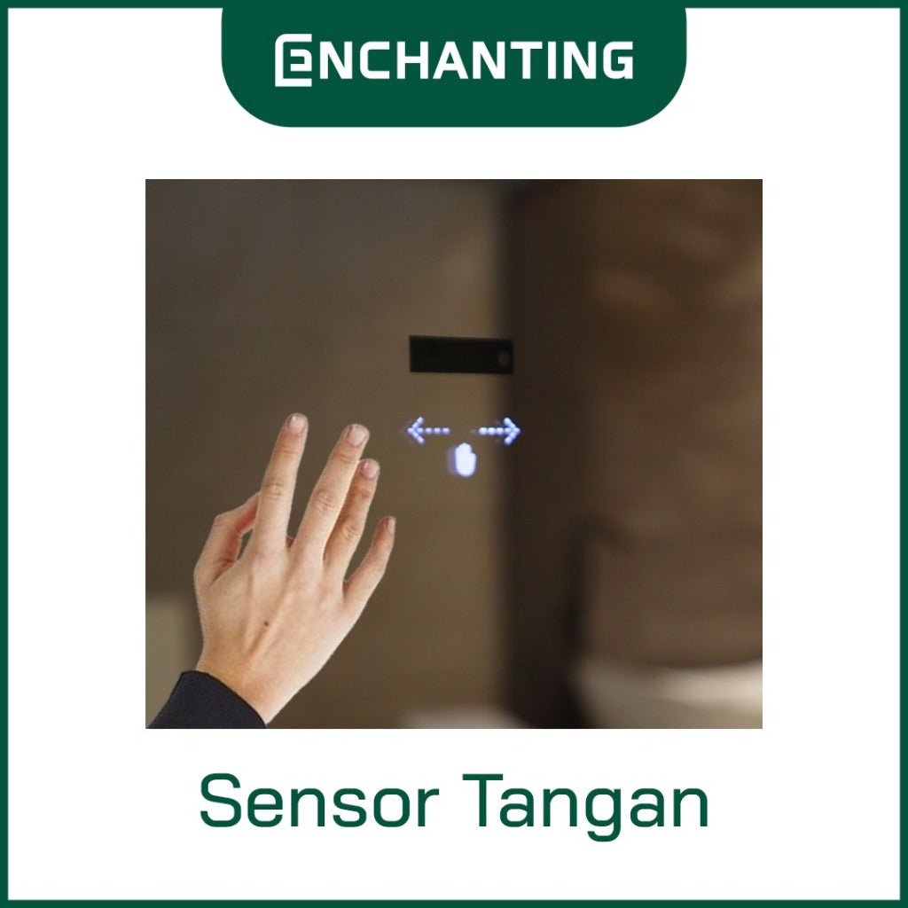 ENCHANTING Cermin Mirror Kaca LED Sensor Kamar Mandi Europe Enchanting Luxury L17 & L18