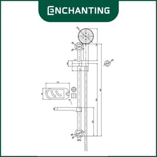 SET Mini Shower Mandi Brass With Chrome Plating Europe Enchanting E110