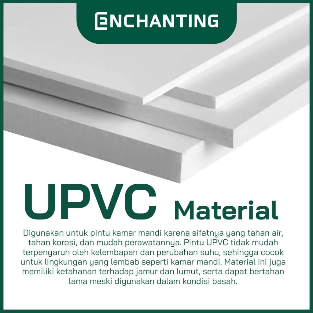ENCHANTING Set Pintu Rumah UPVC Modern Minimalist Europe Enchanting GR Series