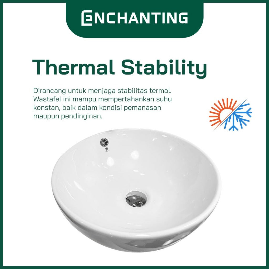 Wastafel Cuci Tangan Keramik Europe Enchanting E1317