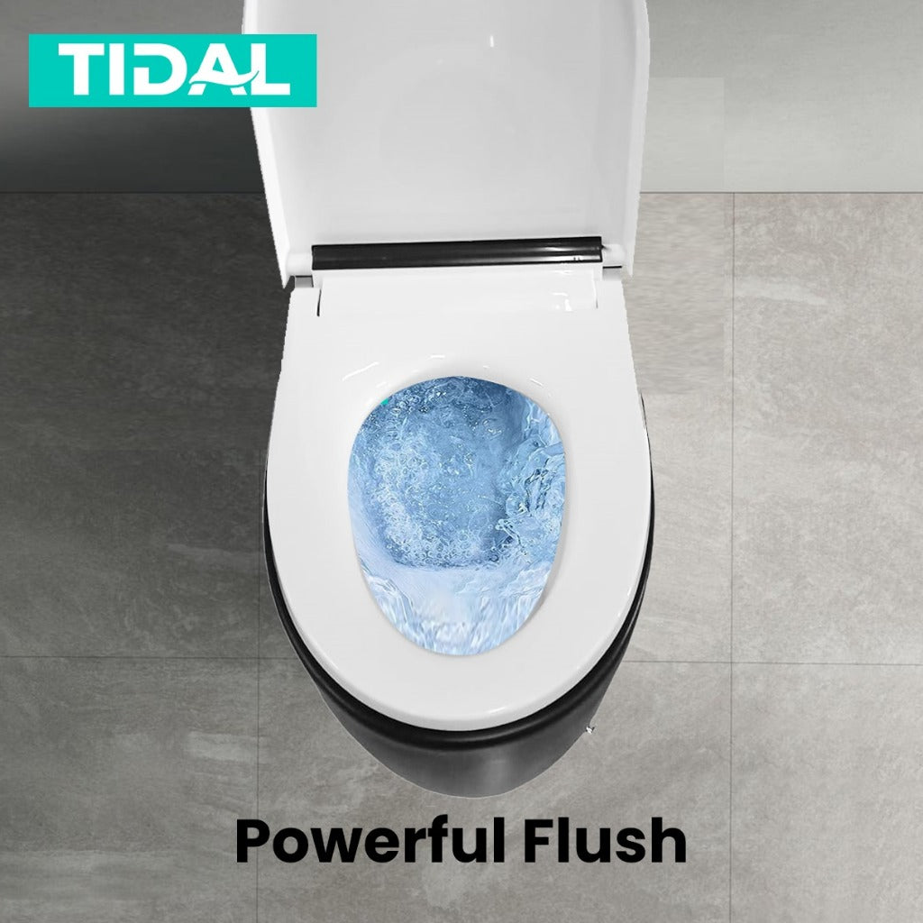 TIDAL Toilet / Kloset Duduk Soft Close Tidal TD152 Black