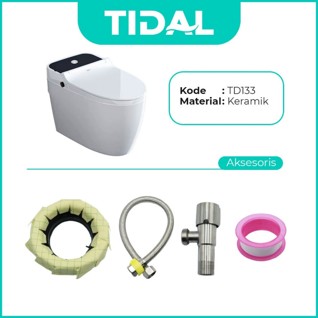 TIDAL Toilet Kloset Duduk Soft Close Powerful Flush Tidal TD133