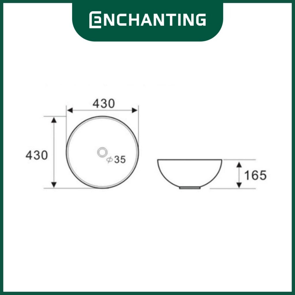 Wastafel Cuci Tangan Keramik Europe Enchanting E1317