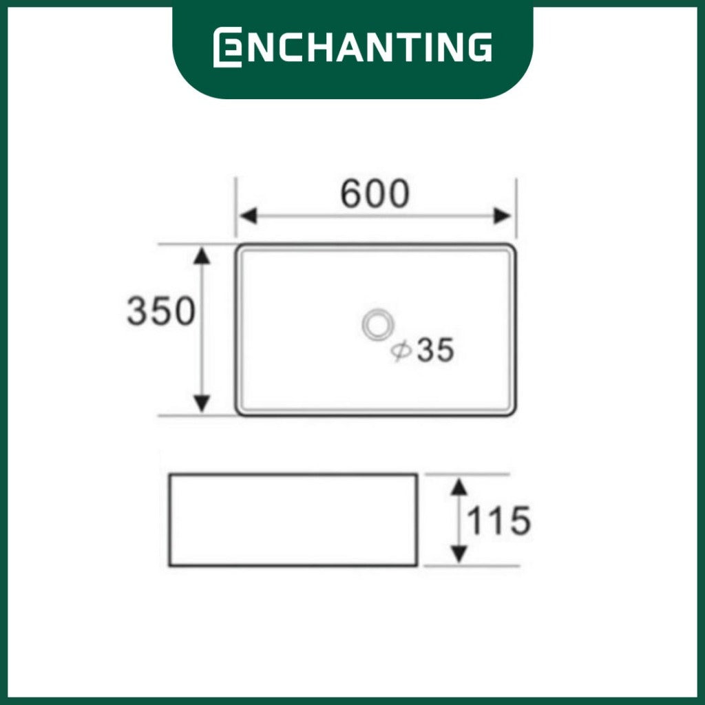 SET Wastafel Cuci Tangan Europe Enchanting E1559 Full Keramik