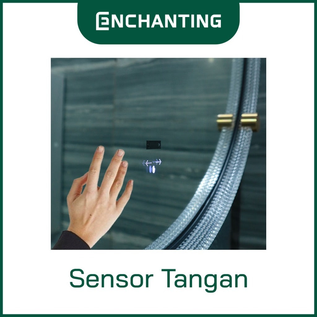 ENCHANTING Cermin Mirror Kaca LED Sensor Kamar Mandi Europe Enchanting Luxury L17 & L18