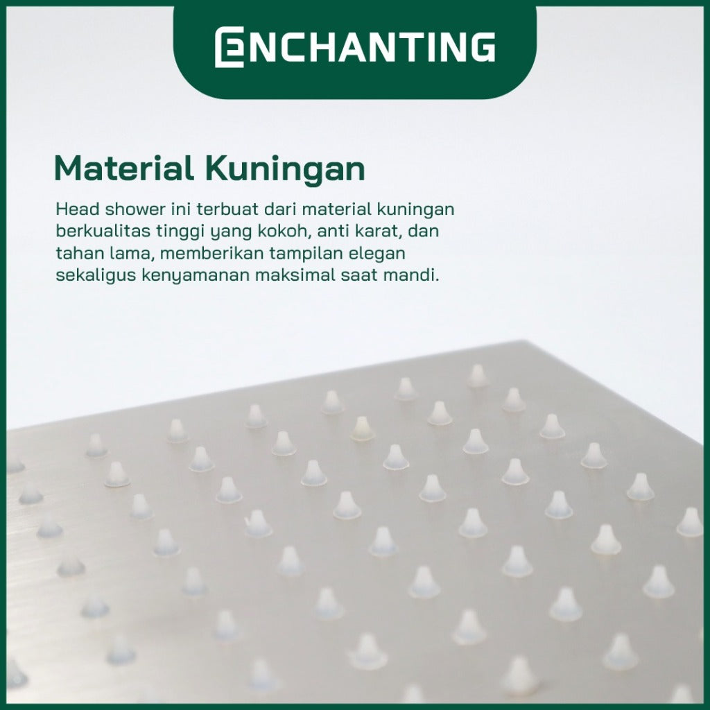 ENCHANTING Head Shower Kran Air Panas Dingin Material Kuningan E119 PVC E119 Brass E119 LED