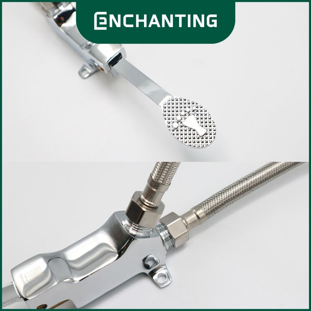 ENCHANTING Keran Air Injak Tanam Dingin Stainless Steel Kran Air Tinggi E669