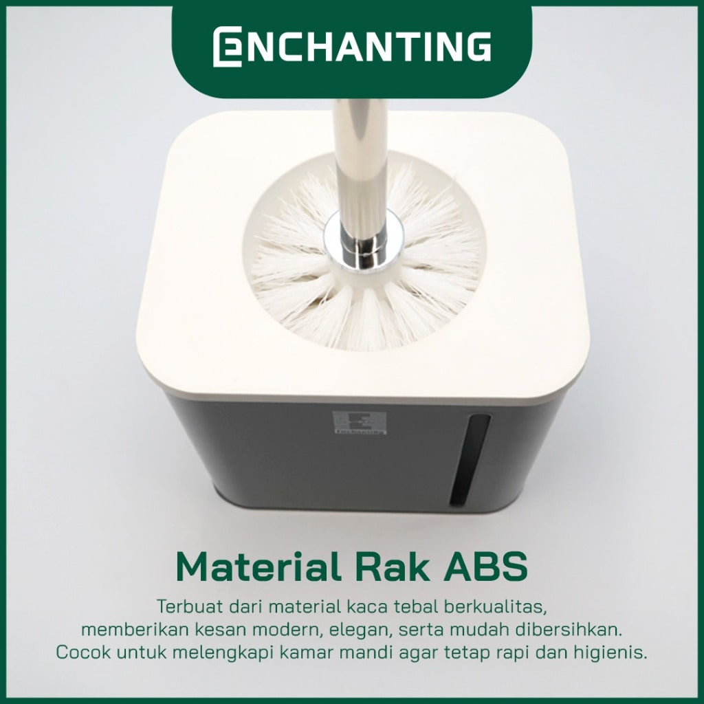 ENCHANTING Toilet Brush Holder Material Holder Stainless Minimalis Tebal Kokoh Europe Enchanting E261