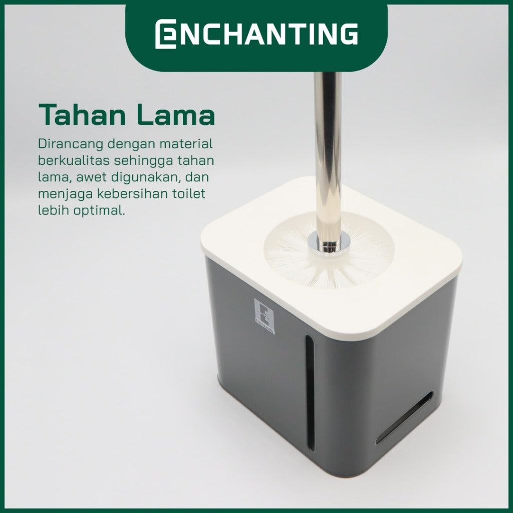 ENCHANTING Toilet Brush Holder Material Holder Stainless Minimalis Tebal Kokoh Europe Enchanting E261