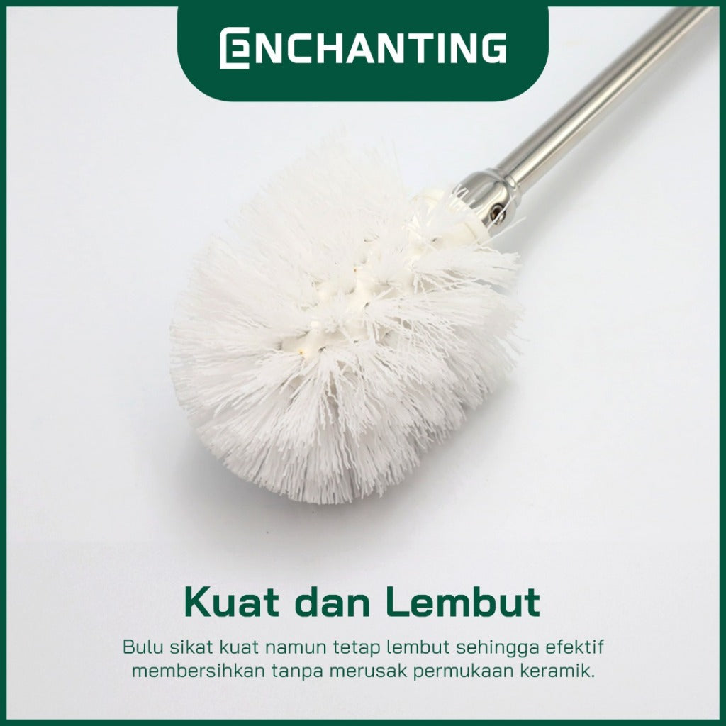 ENCHANTING Toilet Brush Holder Material Holder Stainless Minimalis Tebal Kokoh Europe Enchanting E6022