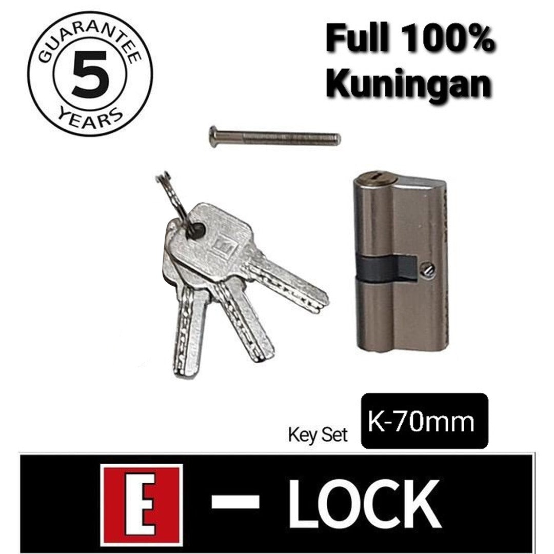 Silender / Anak / Isi Kunci Pintu Elock Europe Enchanting K70mm Kuningan