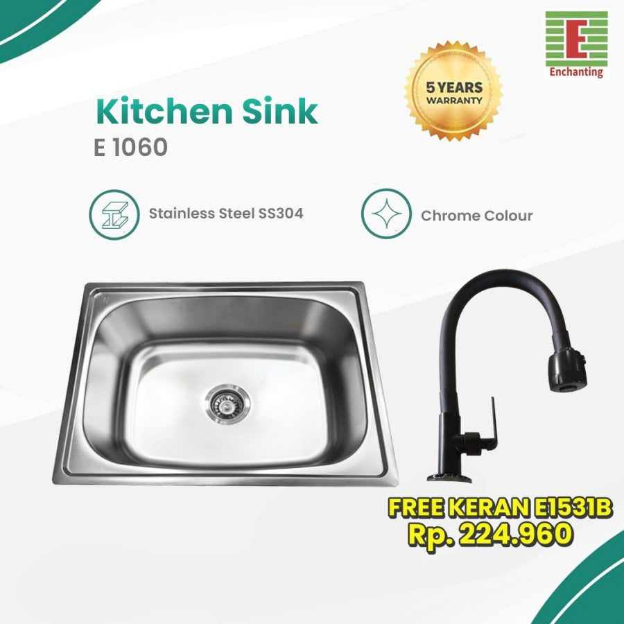 SET Kitchen Sink Dapur / Bak Cuci Piring Europe Enchanting E1069SET