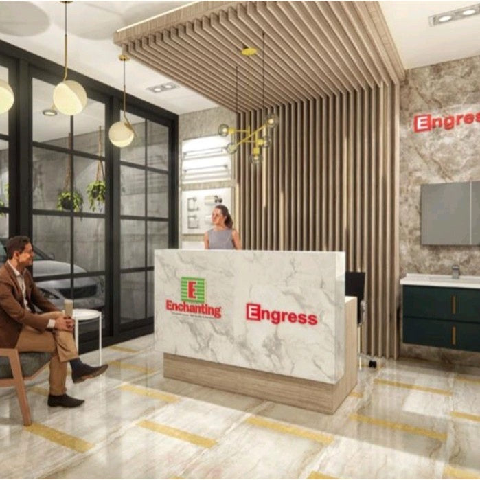 Granite Tile 80 x 80 Lantai Engress White Carala EGP160