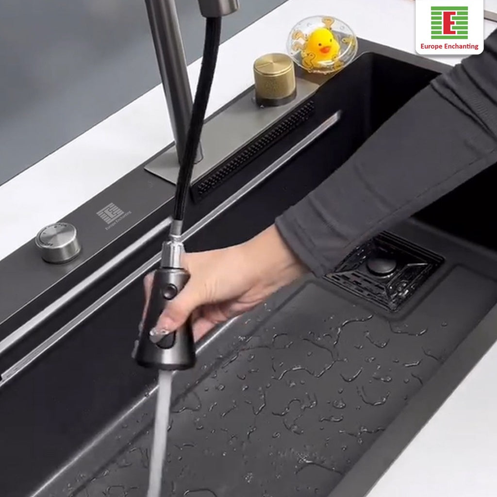 Kitchen Sink Bak Cuci Piring Dapur Stainless Europe Enchanting E1080