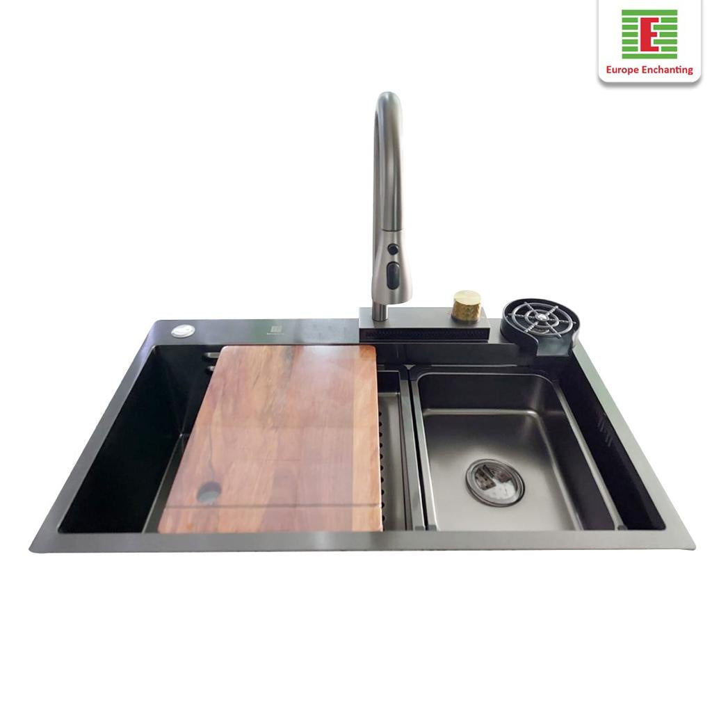 Kitchen Sink Bak Cuci Piring Dapur Stainless Europe Enchanting E1080